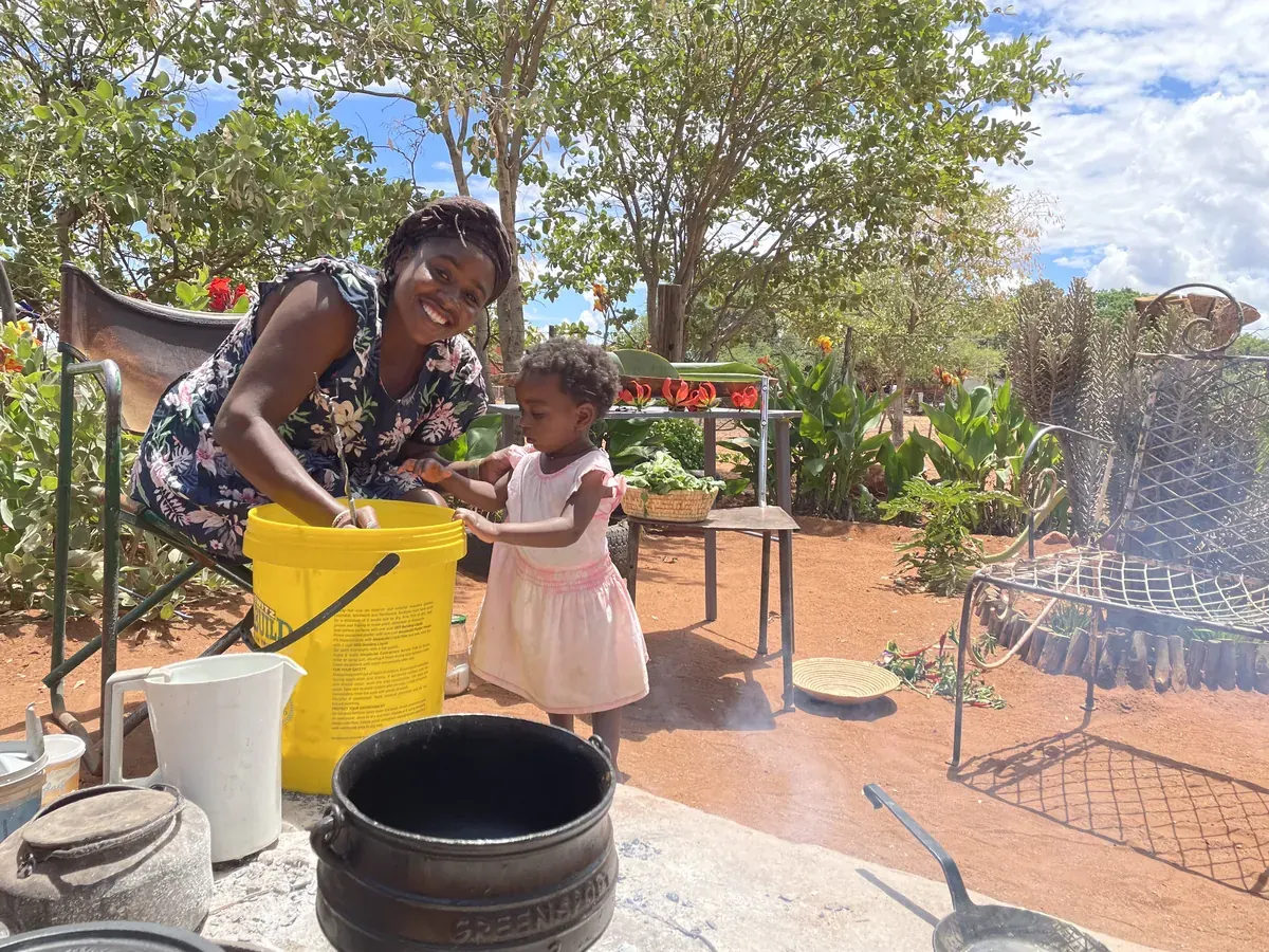 Cooking with locals